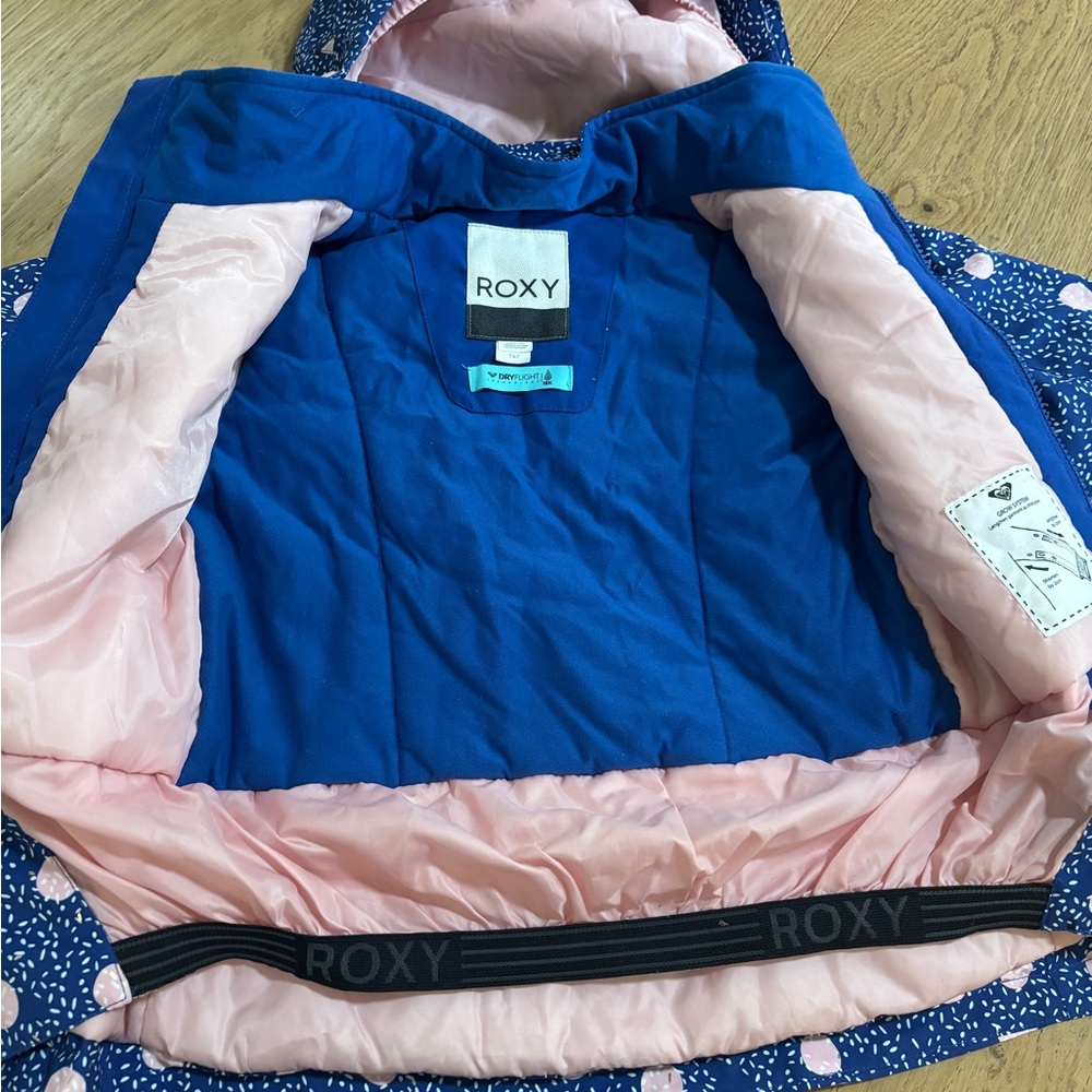 Roxy Blue Jacket with Pink Interior